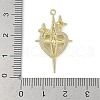 Golden Alloy Pendants PALLOY-U003-09G-06-3