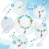 SUNNYCLUE DIY Ocean Theme Stretch Bracelets Making Kit DIY-SC0021-56-6