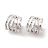 Brass Cuff Earrings for Women EJEW-I305-04P-1