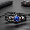 12 Constellations Cowhide Leather Multi-strand Braided Bracelets WG695F5-07-1