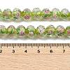 Handmade Foil Lampwork Beads Strands FOIL-S136-001H-4