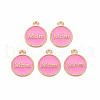 Alloy Enamel Charms ENAM-T016-11D-RS-1