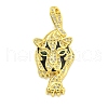 Brass Micro Pave Cubic Zirconia Pendants KK-K354-16B-G-1