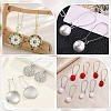 Beebeecraft 50Pcs Brass Hoop Earring Findings KK-BBC0015-46B-6