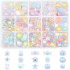 CHGCRAFT 210Pcs 15 Style Transparent Acrylic Beads TACR-CA0001-06-1