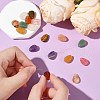 16Pcs 8 Styles Natural Agate & Amethyst & Topaz Jade & Green Aventurine & Red Agate & Tiger Eye & White Agate G-CJ0001-80-5