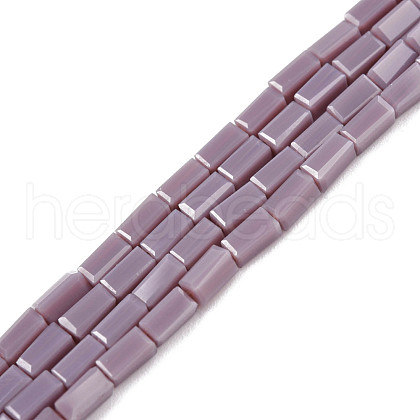 Opaque Solid Color Glass Beads Strands GLAA-N052-03-A07-1