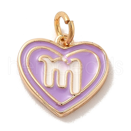 Real 18K Gold Plated Brass Enamel Pendants KK-M273-06J-G-1