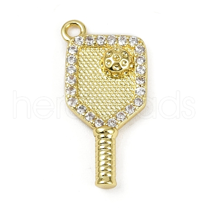 Brass Micro Pave Cubic Zirconia Pendants KK-M322-31G-1
