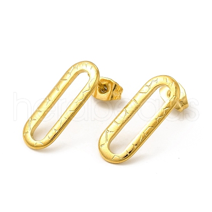 Ion Plating(IP) 304 Stainless Steel Stud Earrings for Women EJEW-I281-23G-1