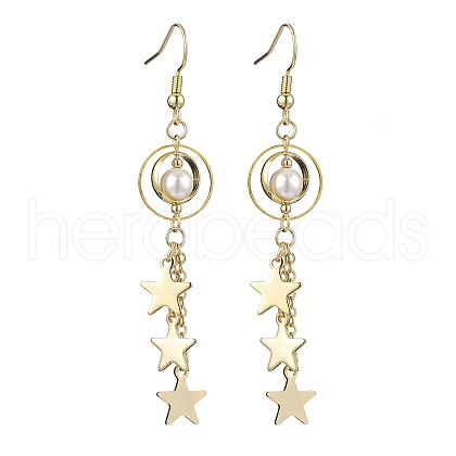 Brass Dangle Earring EJEW-TA00478-1