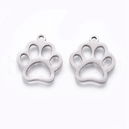 Tarnish Resistant 201 Stainless Steel Pet Pendants X-STAS-F231-044P-1