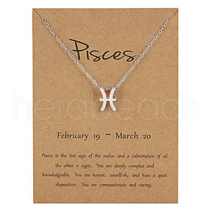Alloy Constellation Pendant Necklaces WG6F1B2-14-1