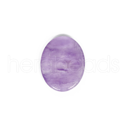 Mother's Day Gifts Natural Amethyst Worry Stones G-PW0007-134I-1