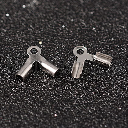 Tarnish Resistant 304 Stainless Steel Folding Crimp Ends STAS-M250-01-1