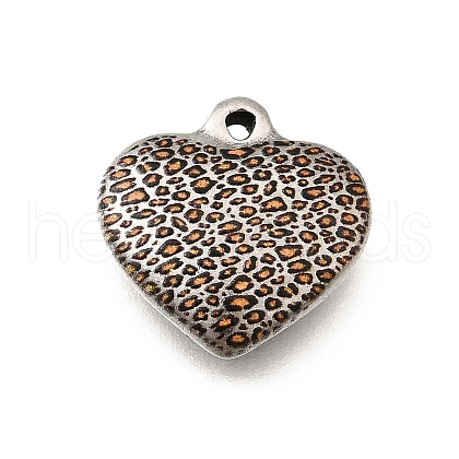 Printed 304 Stainless Steel Pendants STAS-K252-08P-1