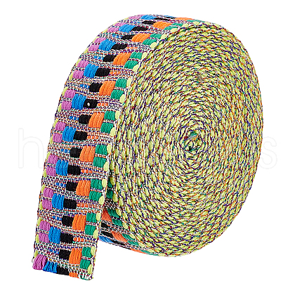 BENECREAT 4.7~5 Yards Polycotton Jacquard Wave Ribbon OCOR-BC0006-73A-1