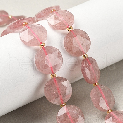 Natural Strawberry Quartz Beads Strands G-C116-A166-03-1