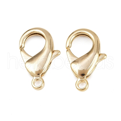 Brass Lobster Claw Clasps KK-905-G01-1