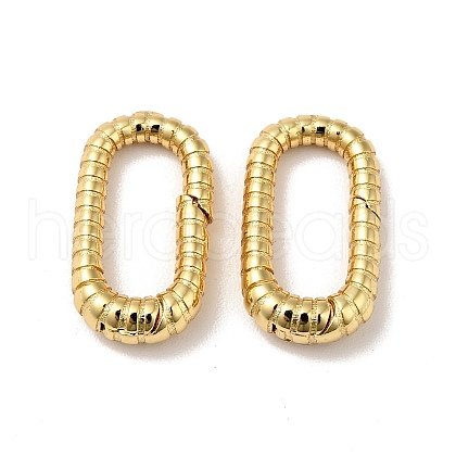 Brass Spring Gate Rings KK-J301-16G-1