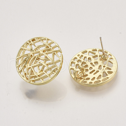 Alloy Stud Earring Findings X-PALLOY-S121-251-1
