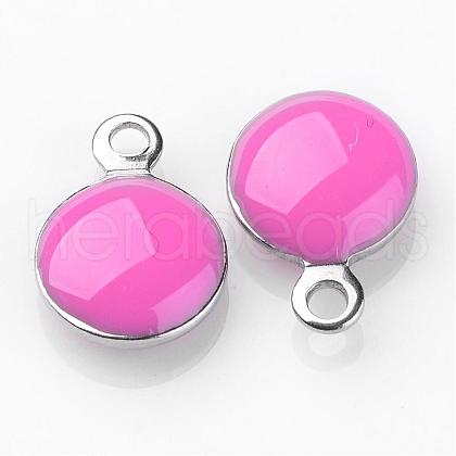 Stainless Steel Enamel Charms STAS-P049-01-1