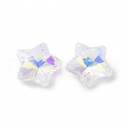Electroplate Glass Charms X-GLAA-H104-A04-1