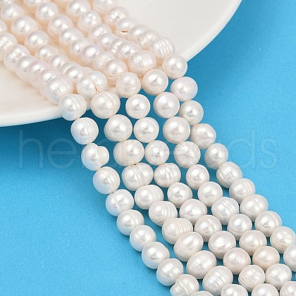 Natural Cultured Freshwater Pearl Beads Strands PEAR-I007-07J-05A-1