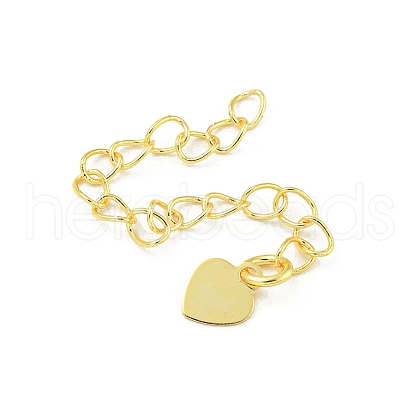 Rack Plating Brass Chain Extender FIND-T071-16G-02-1