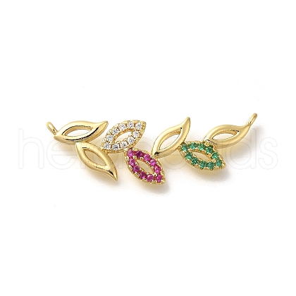 Rack Plating Brass with Cubic Zirconia Pendants KK-Z086-47-1