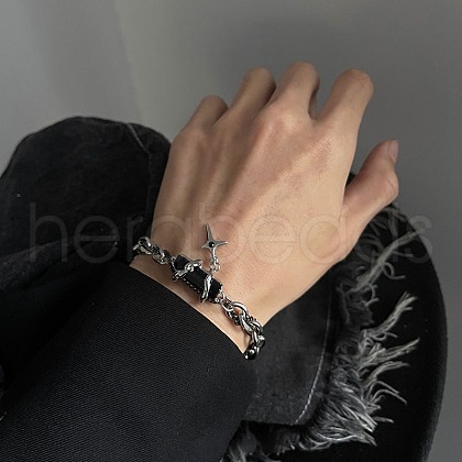 Stainless Steel Charm Bracelets PW-WG2882D-02-1