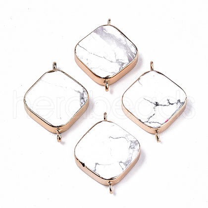 Natural Howlite Links Connectors G-S359-211-1
