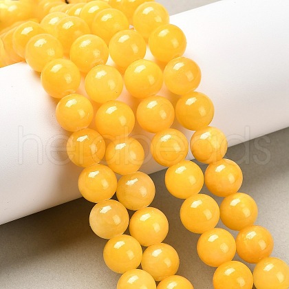 Natural Mashan Jade Round Beads Strands G-D263-10mm-XS07-1