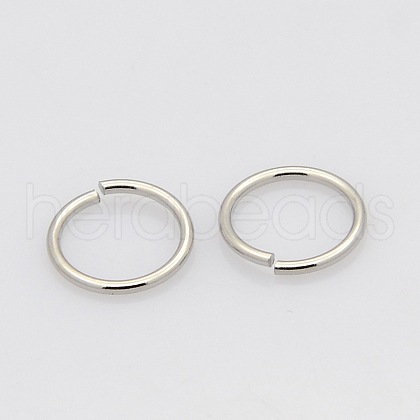 Tarnish Resistant 304 Stainless Steel Open Jump Rings Jump Rings STAS-N015-04-6x0.9mm-1