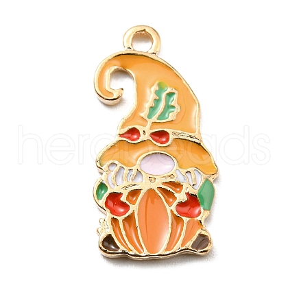 Thanksgiving Day Alloy Enamel Pendants X-ENAM-D060-02I-KCG-1