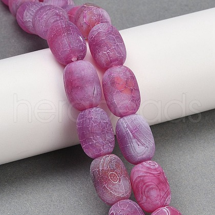 Natural Weathered Agate Beads Strands G-NH0047-B05-02-1