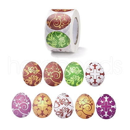 9 Patterns Easter Theme Self Adhesive Paper Sticker Rolls X-DIY-C060-02C-1