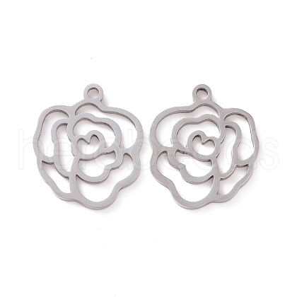 Non-Tarnish Hollow 201 Stainless Steel Pendants STAS-G273-14P-1