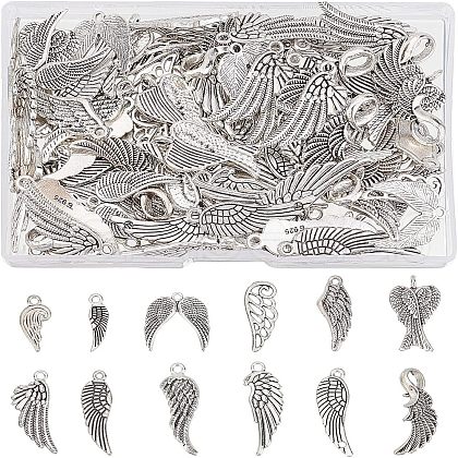 SUPERFINDINGS 120Pcs 12 Style Alloy Pendant FIND-FH0003-42-1