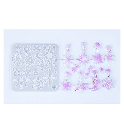 Snowflake Series DIY Silicone Ornaments Pendant Molds SIMO-R012-03B-1