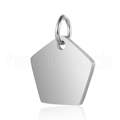 Anti-Tarnish 304 Stainless Steel Stamping Blank Tag Charms STAS-I311-23P-1