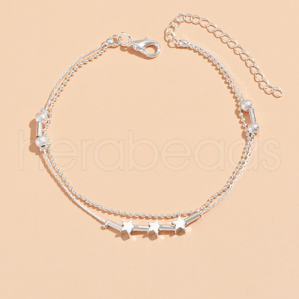 Alloy Star Multi-strand Anklets WG18F6C-17-1