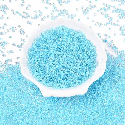 8/0 Inside Colours Transparent Glass Seed Beads X1-SEED-T007-06E-1