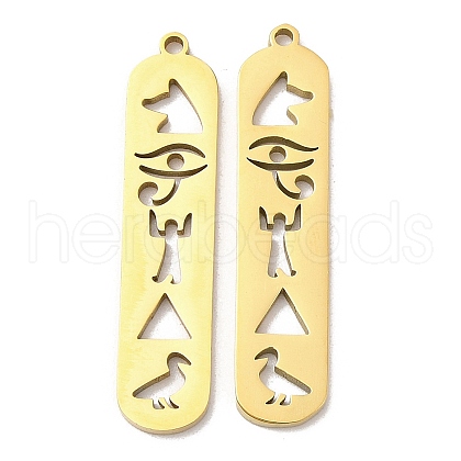 Ion Plating(IP) 304 Stainless Steel Pendants X-STAS-L020-003G-1