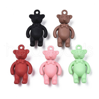 Rack Plating Spray Painted Alloy Pendants PALLOY-N172-001-1
