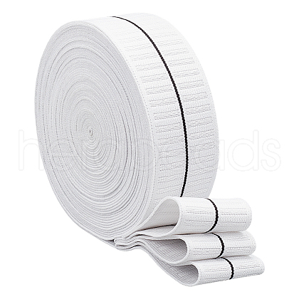BENECREAT 10 Yards Flat Polyester Elastic Cord SRIB-BC0001-35A-1