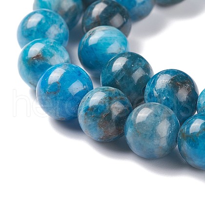 Natural Apatite Beads Strands G-F617-01-6mm-1