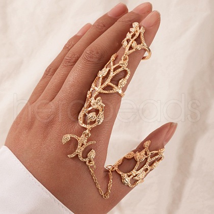 Flower Alloy Finger Rings for Women FS-WG5F0EA-01-1