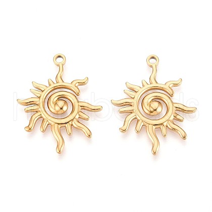304 Stainless Steel Pendants STAS-T065-07G-1