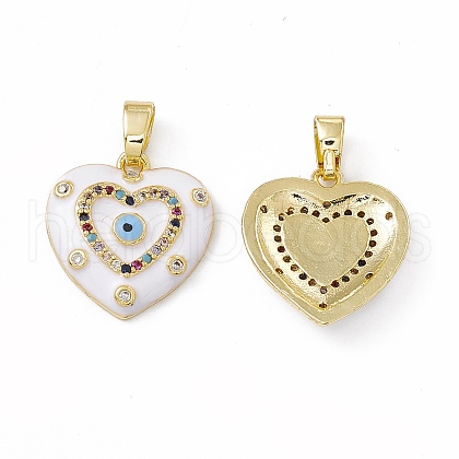 Brass Enamel Pendants KK-E068-VC036-1